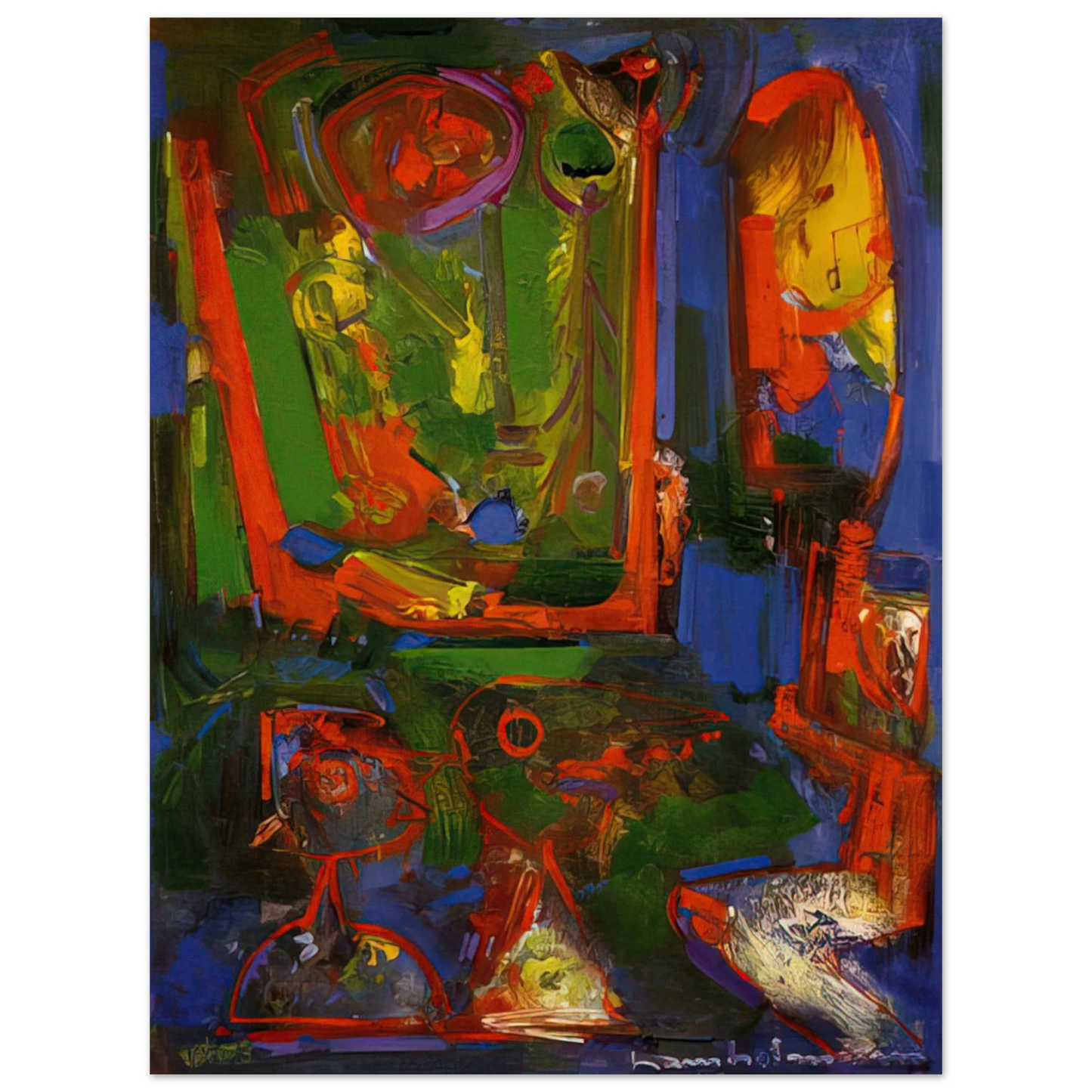 Hans Hofmann - Asklepois 75x100 cm / 30x40inches Fine Art Poster