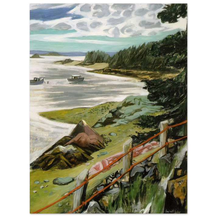 Fairfield Porter - RED CABLES 1940 75x100 cm / 30x40inches Fine Art Poster