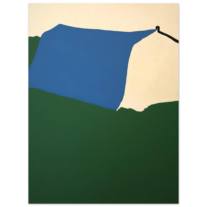 Raoul De Keyser - Camping II - 1970 75x100 cm / 30x40inches Fine Art Poster