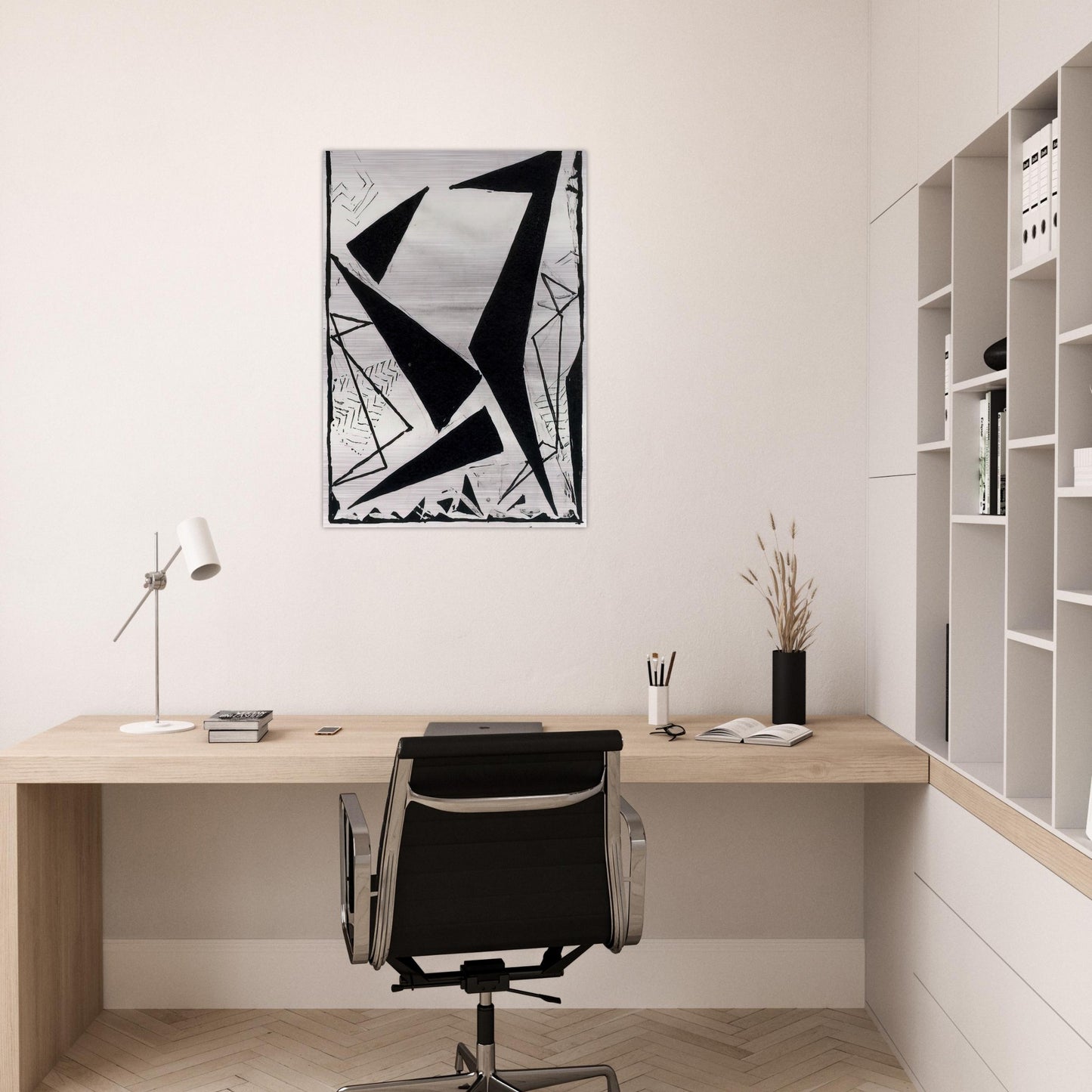 Study in black and white - Frantisek Kupka Brushed Aluminum Print - 70x100 cm / 28x40 inches | Frantisek Kupka Aluminum Print | Frantisek Kupka Prints