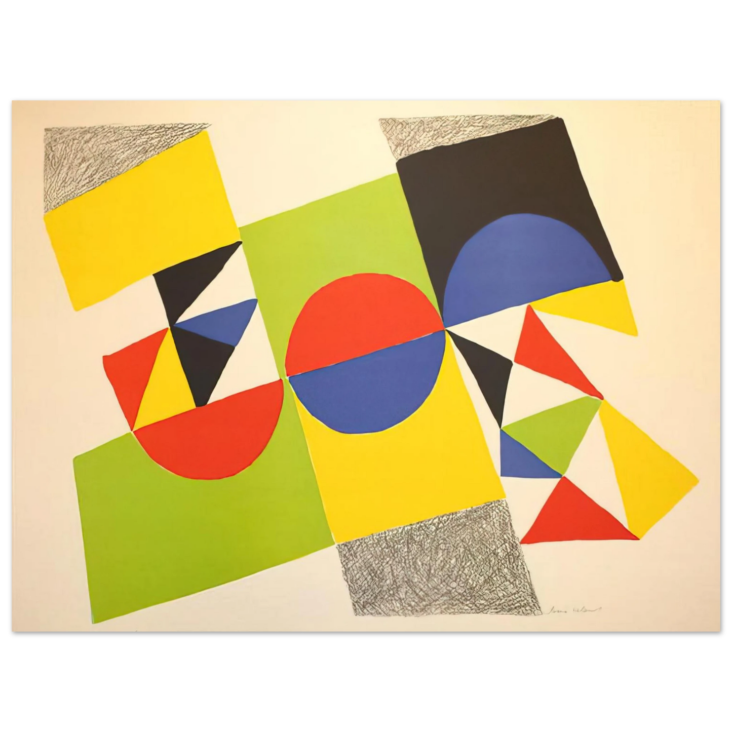 Sonia Delaunay - RHYTHM COLOUR 1 75x100 cm / 30x40inches Fine Art Poster