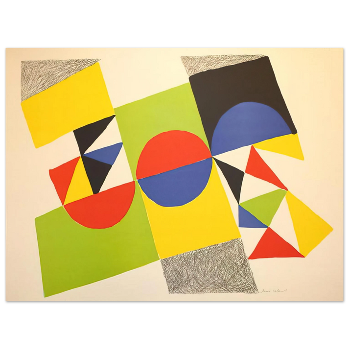 Sonia Delaunay - RHYTHM COLOUR 1 75x100 cm / 30x40inches Fine Art Poster