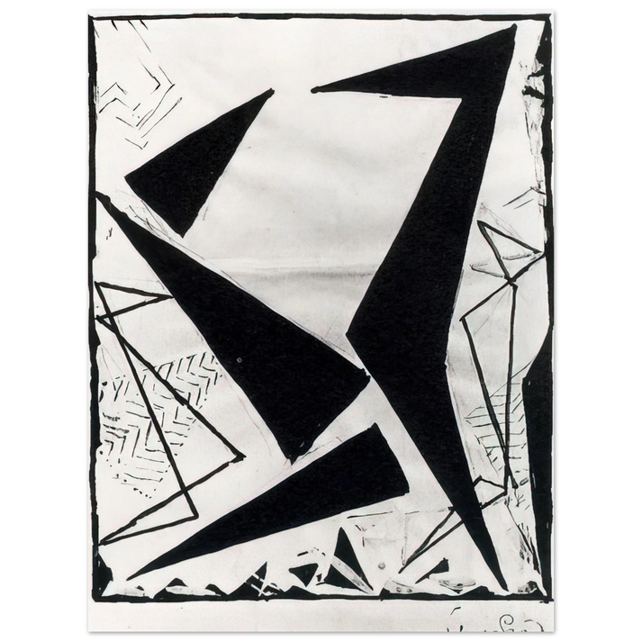 Frantisek Kupka - Study in black and white 75x100 cm / 30x40inches Fine Art Poster