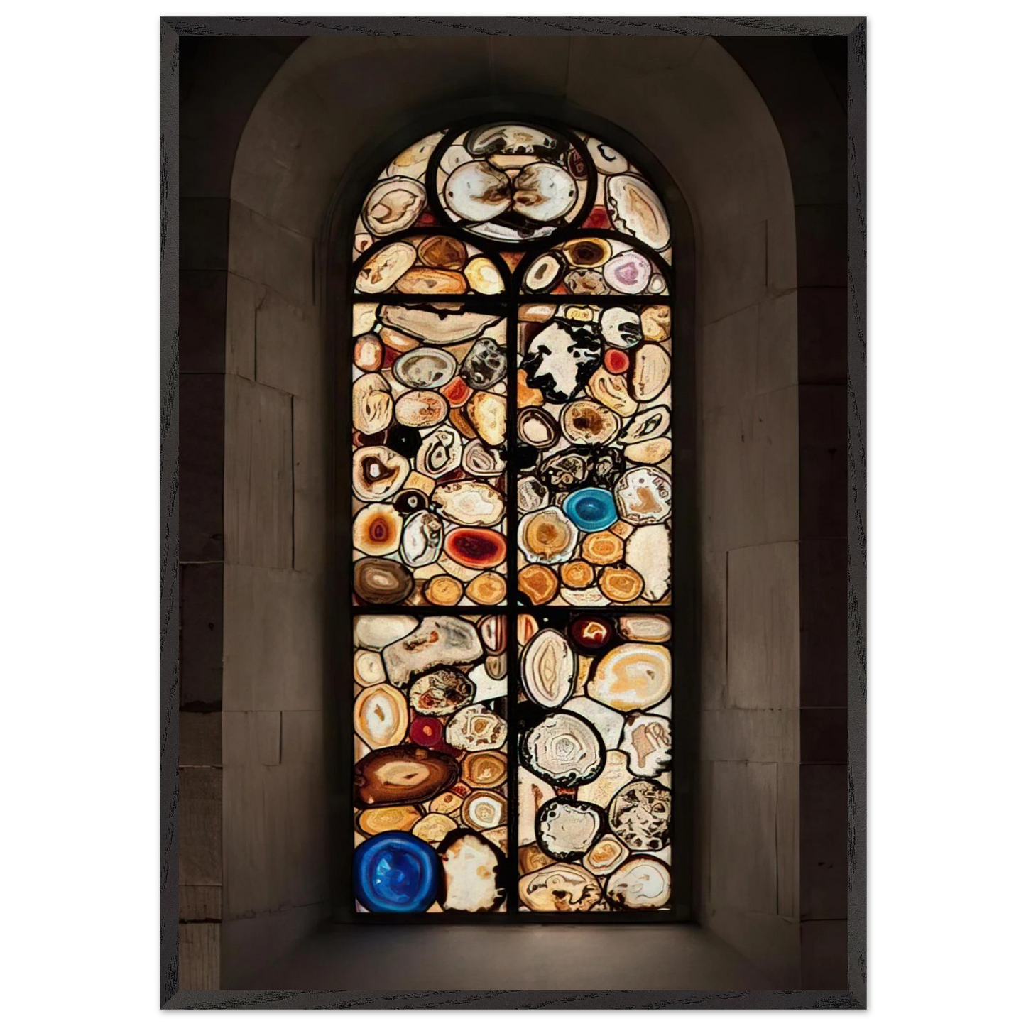 AHATFENSTER 2009 4 - Sigmar Polke 70x100 cm / 28x40 inches Framed Art Print – Black Wooden Frame