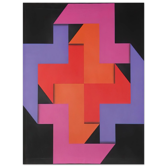 Omar Rayo - Tibacuy - 1969 75x100 cm / 30x40inches Fine Art Poster