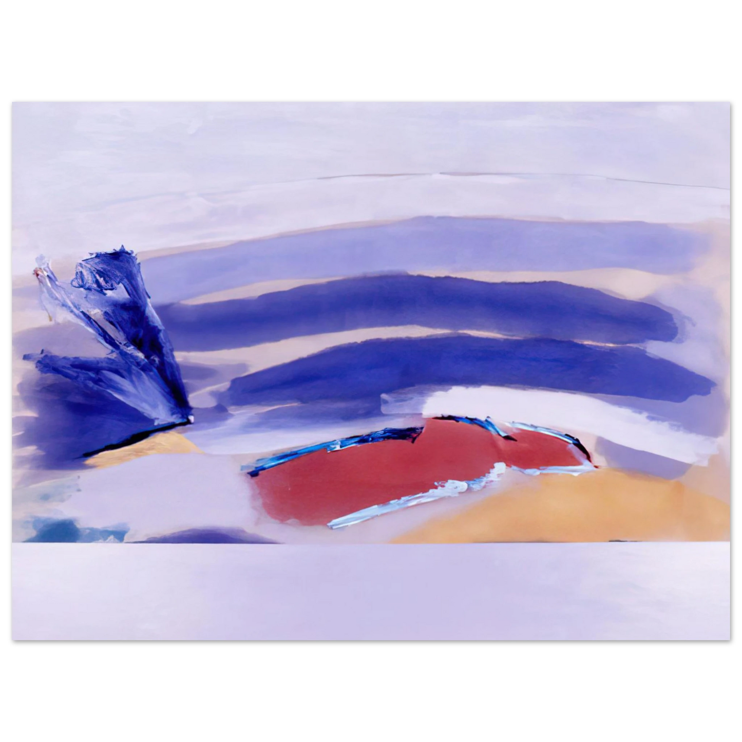 Ronnie Landfield - The Spaniard For Picasso - 1980 75x100 cm / 30x40inches Fine Art Poster