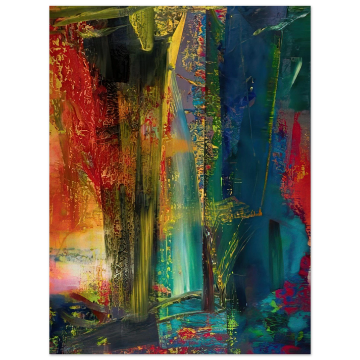 Gerhard Richter - ABSTRACT PAINTING 599 1986 75x100 cm / 30x40inches Fine Art Poster