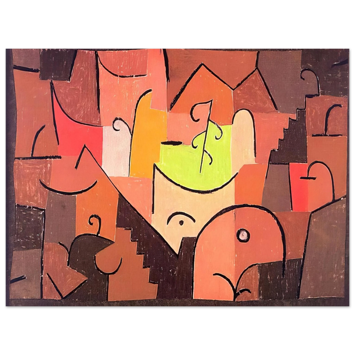 Paul Klee - STAGE LANDSCAPE 1922 75x100 cm / 30x40inches Fine Art Poster