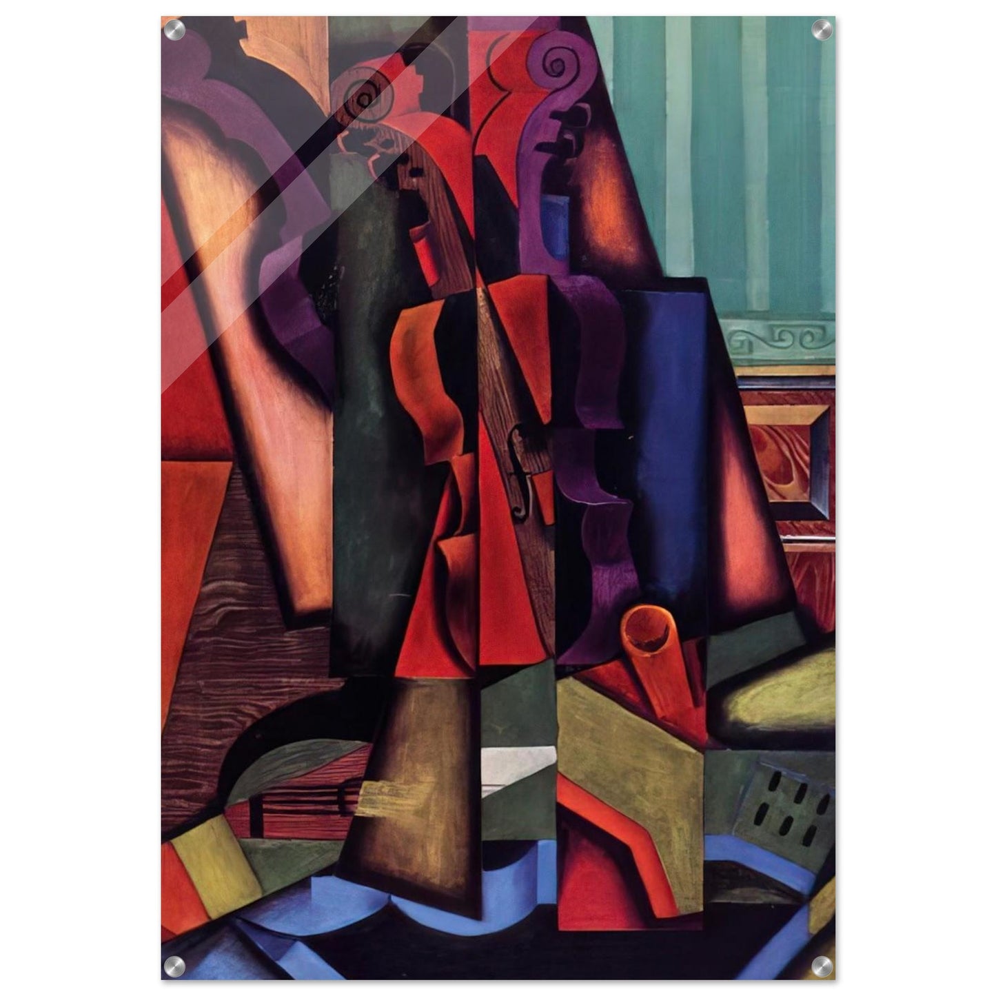 VIOLIN AND GUITAR 1913 - Juan Gris Acrylic Print - 70x100 cm / 28x40″ inches