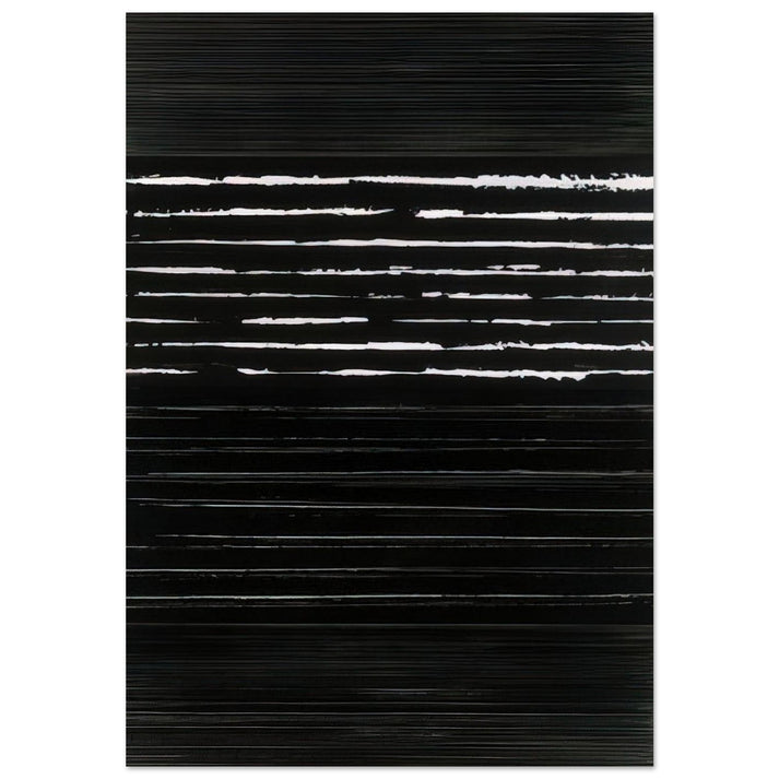 Peinture 324 x 181 cm, 14 mars 1999 Polyptyque - 1999 - Pierre Soulages Brushed Aluminum Print - 70x100 cm / 28x40 inches | Pierre Soulages Aluminum Print | Pierre Soulages Prints