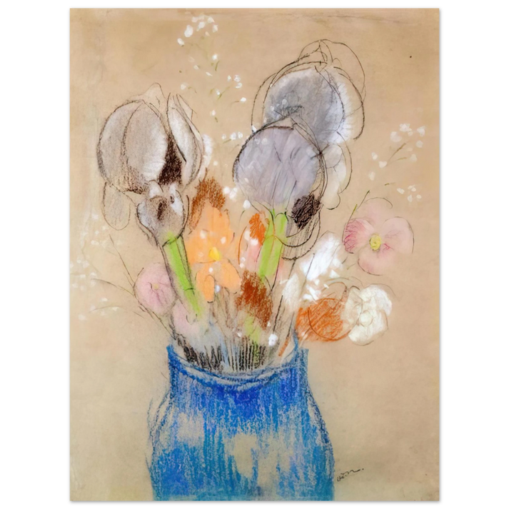 Odilon Redon - BOUQUET OF FLOWERS 4 75x100 cm / 30x40inches Fine Art Poster