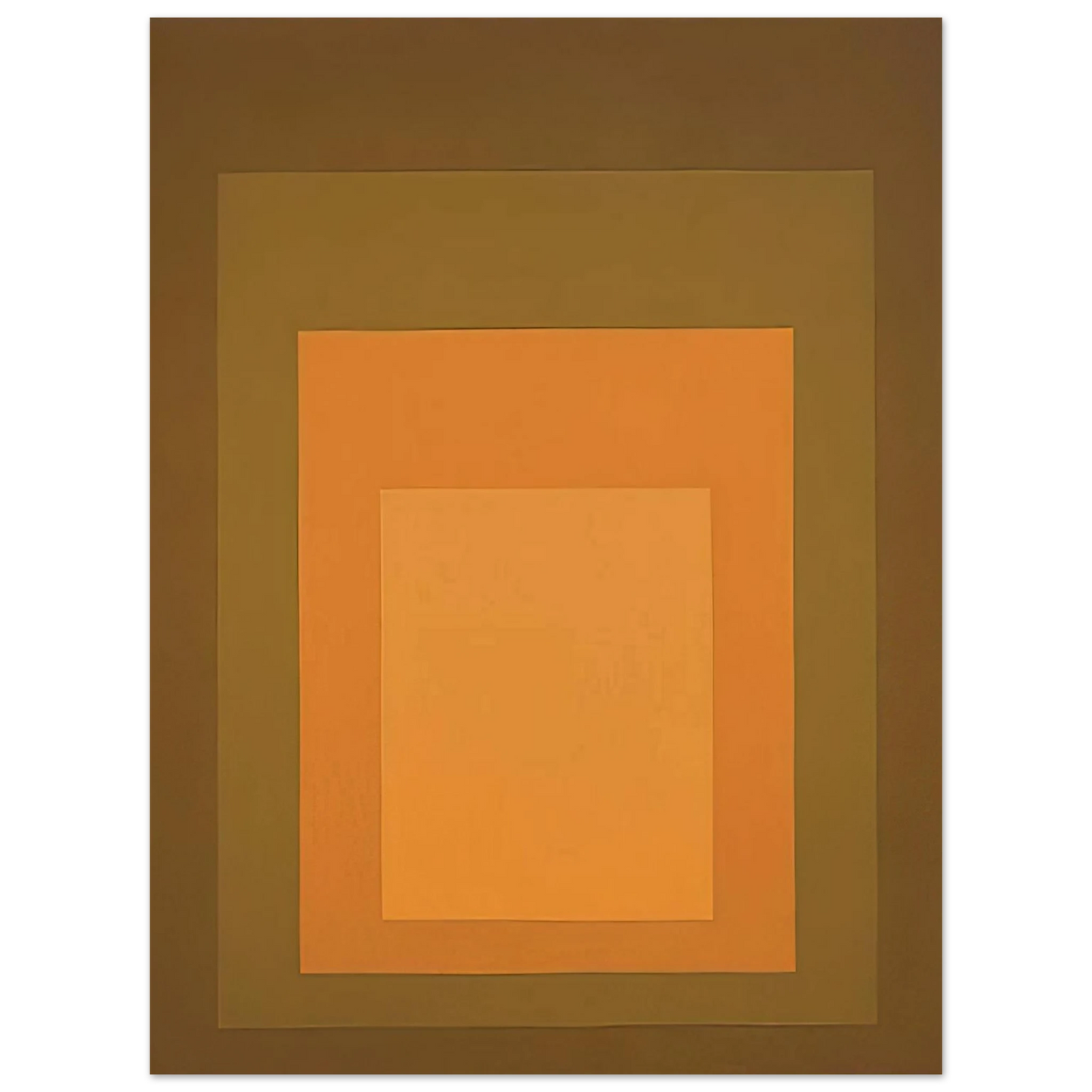 Josef Albers - HOMAGE TO THE SQUARE AUTUMN CLIMAX 1963 75x100 cm / 30x40inches Fine Art Poster