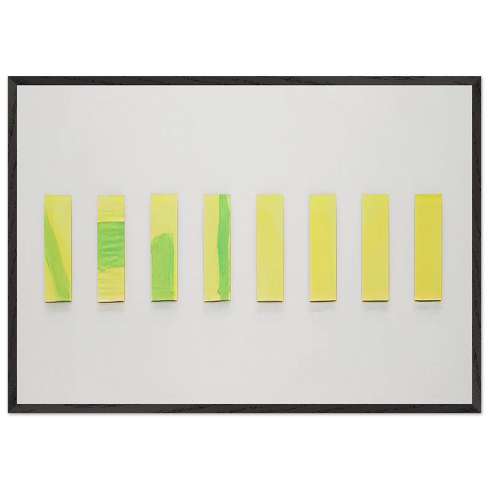 OHNE TITEL 1977 - Blinky Palermo 70x100 cm / 28x40 inches Framed Art Print – Black Wooden Frame