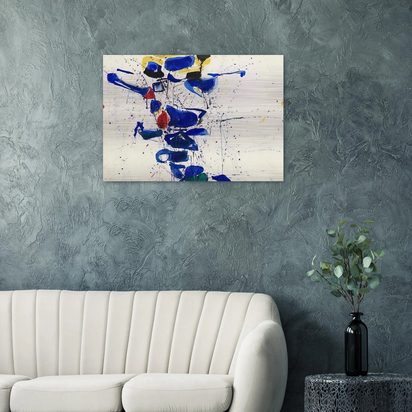 Untitled SF59-531 - Sam Francis Brushed Aluminum Print - 70x100 cm / 28x40 inches | Sam Francis Aluminum Print | Sam Francis Prints
