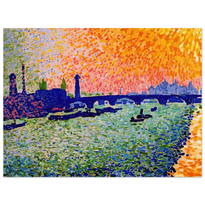 Andre Derain - THE BRIDGE VIEW ON THE RIVER 1905 75x100 cm / 30x40inches Fine Art Poster