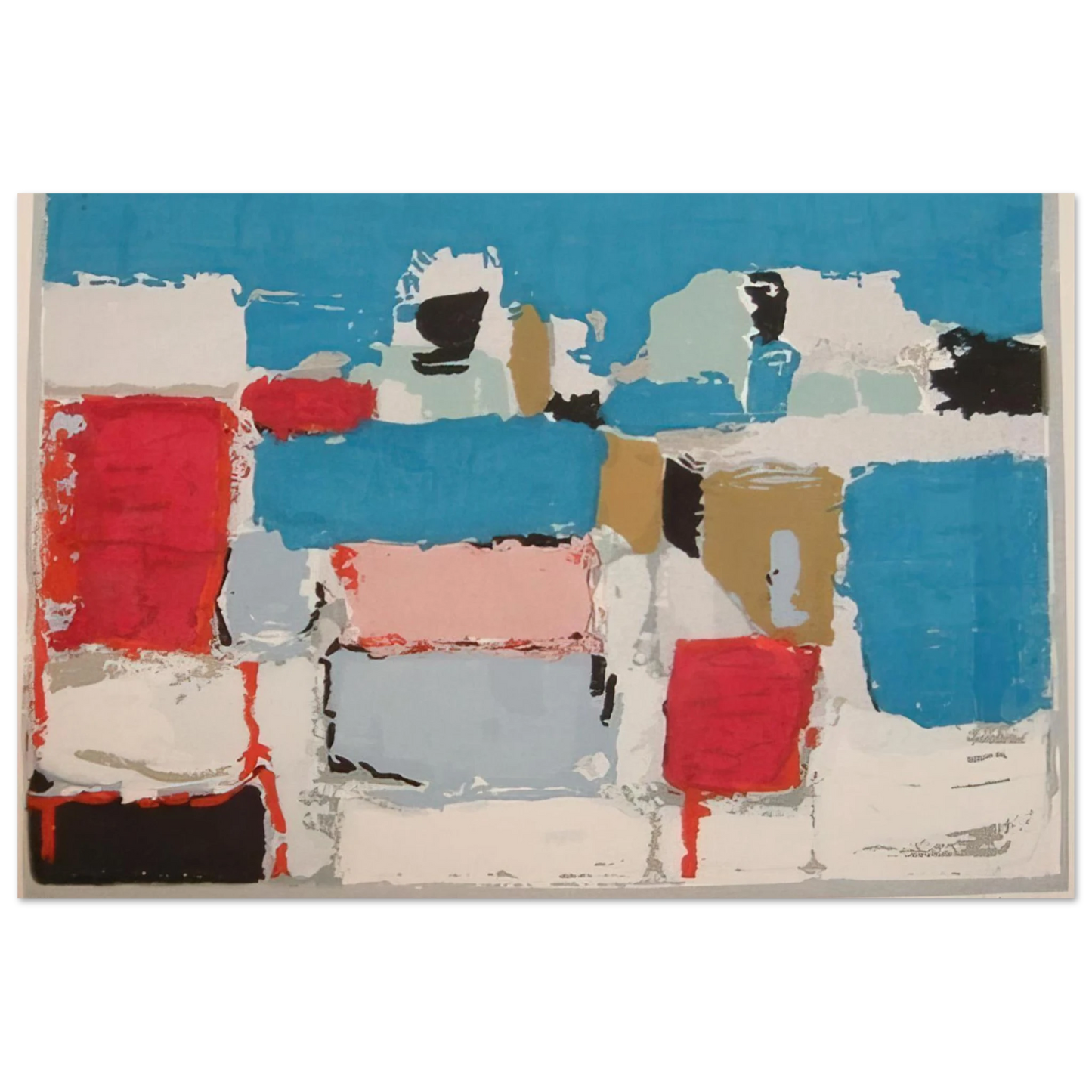 Nicolas de Stael - Méditerranée 01 - Art Informel Fine Art Poster
