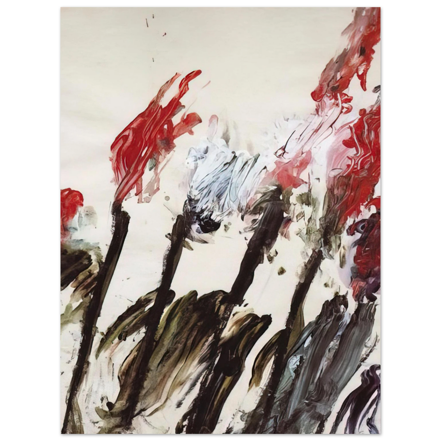 Cy Twombly - Nicola's Irises 75x100 cm / 30x40inches Fine Art Poster
