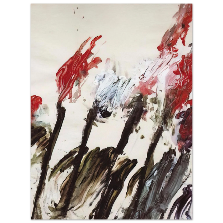 Cy Twombly - Nicola's Irises 75x100 cm / 30x40inches Fine Art Poster