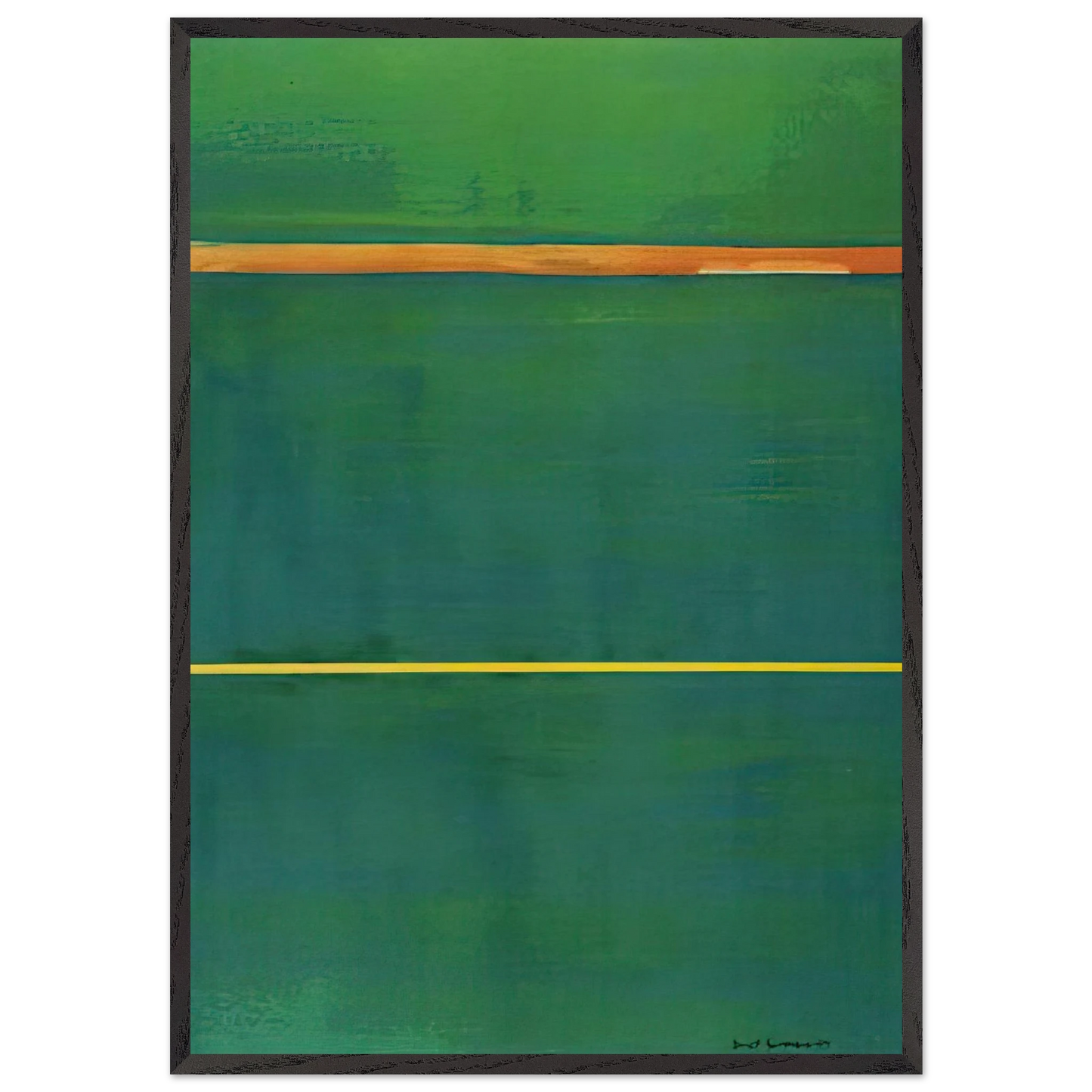Dionysius - Barnett Newman 70x100 cm / 28x40 inches Framed Art Print – Black Wooden Frame
