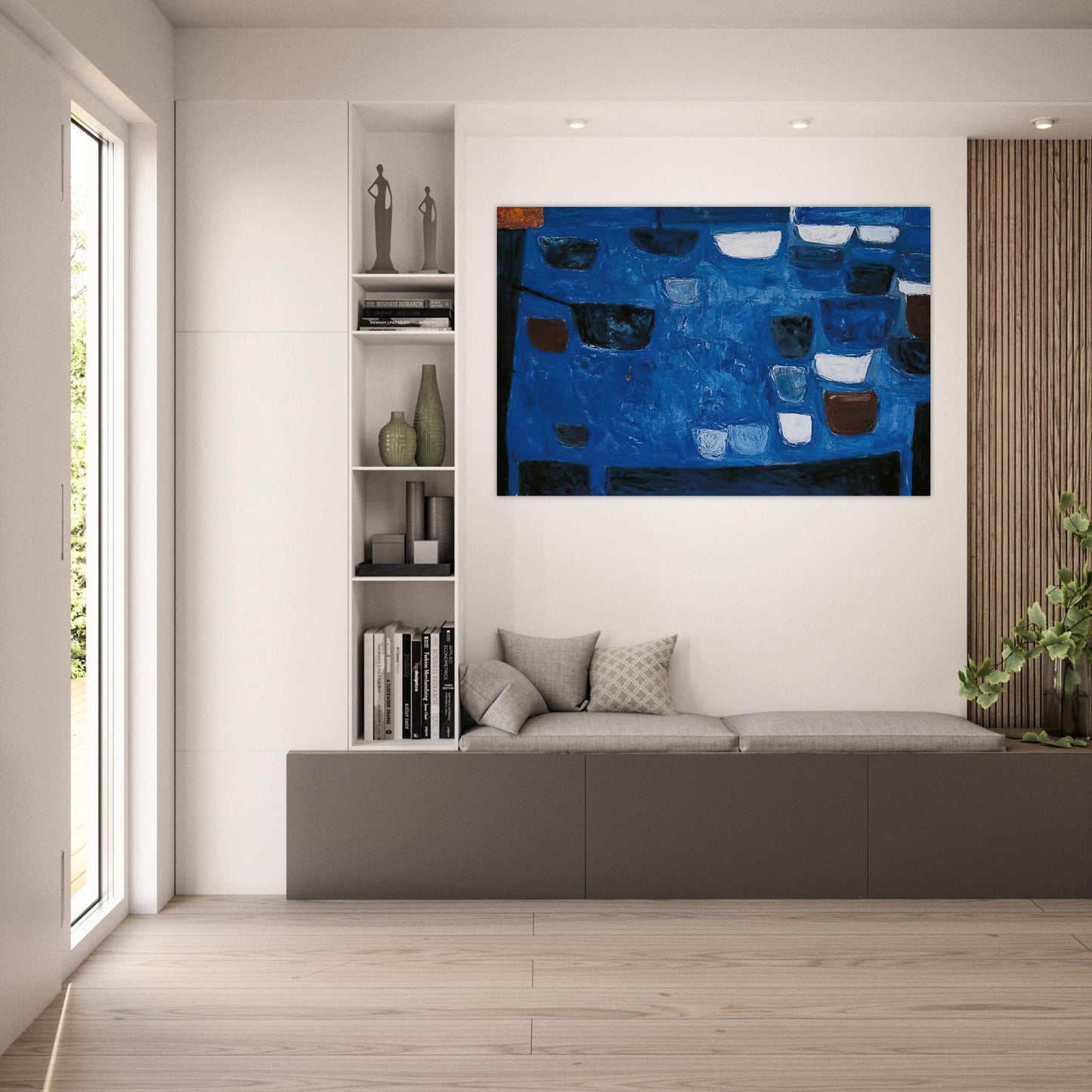 Blue Still Life - 1957 - William Scott Art Prints - 100x150 cm / 40x60″ inches | William Scott Poster | William Scott Prints