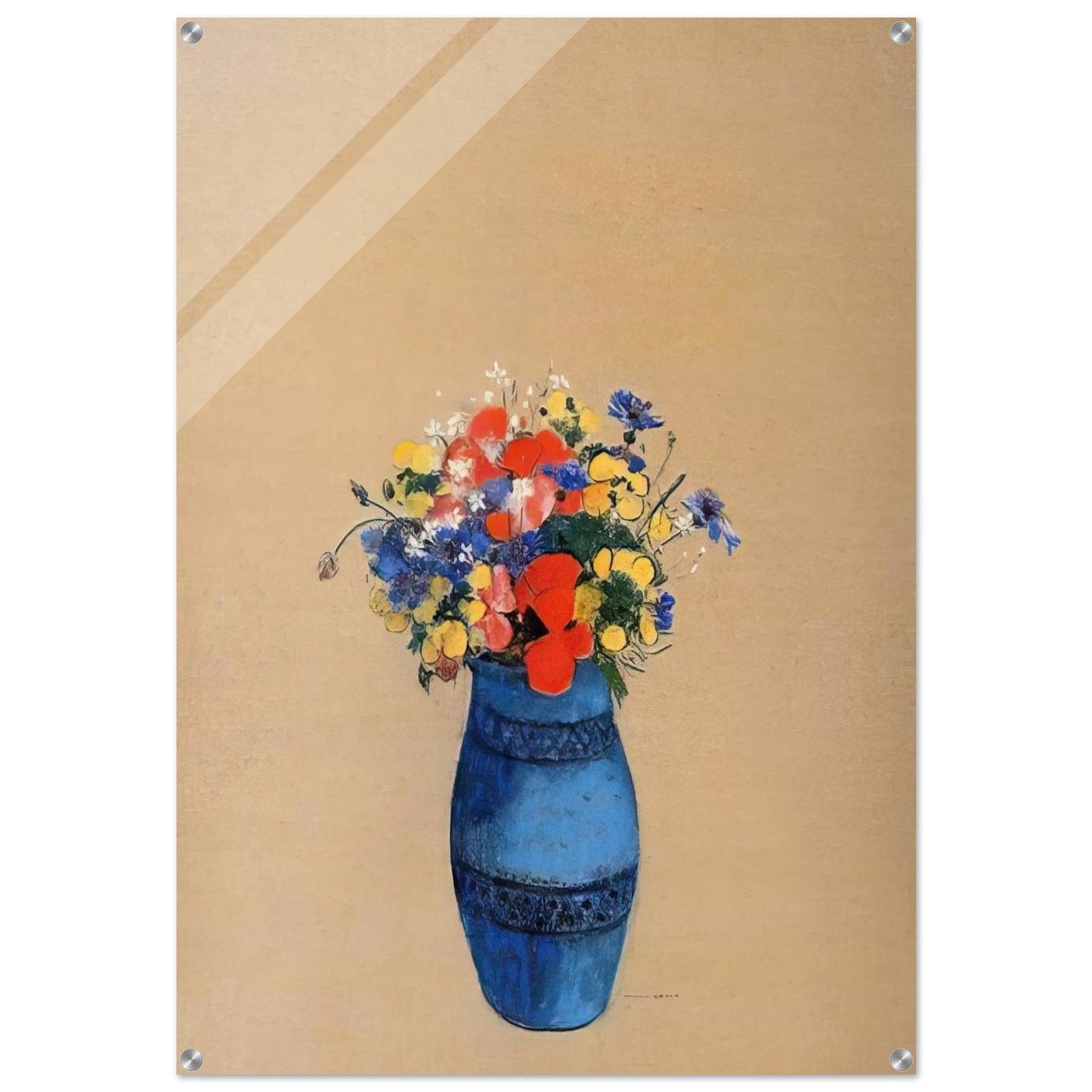 VASE OF FLOWERS 6 - Odilon Redon Acrylic Print - 70x100 cm / 28x40″ inches