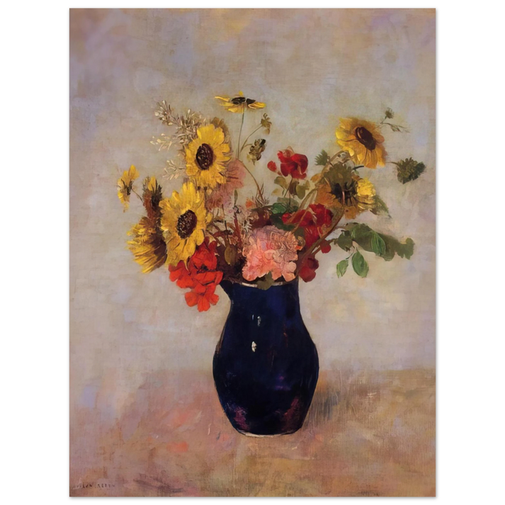Odilon Redon - VASE OF FLOWERS 75x100 cm / 30x40inches Fine Art Poster