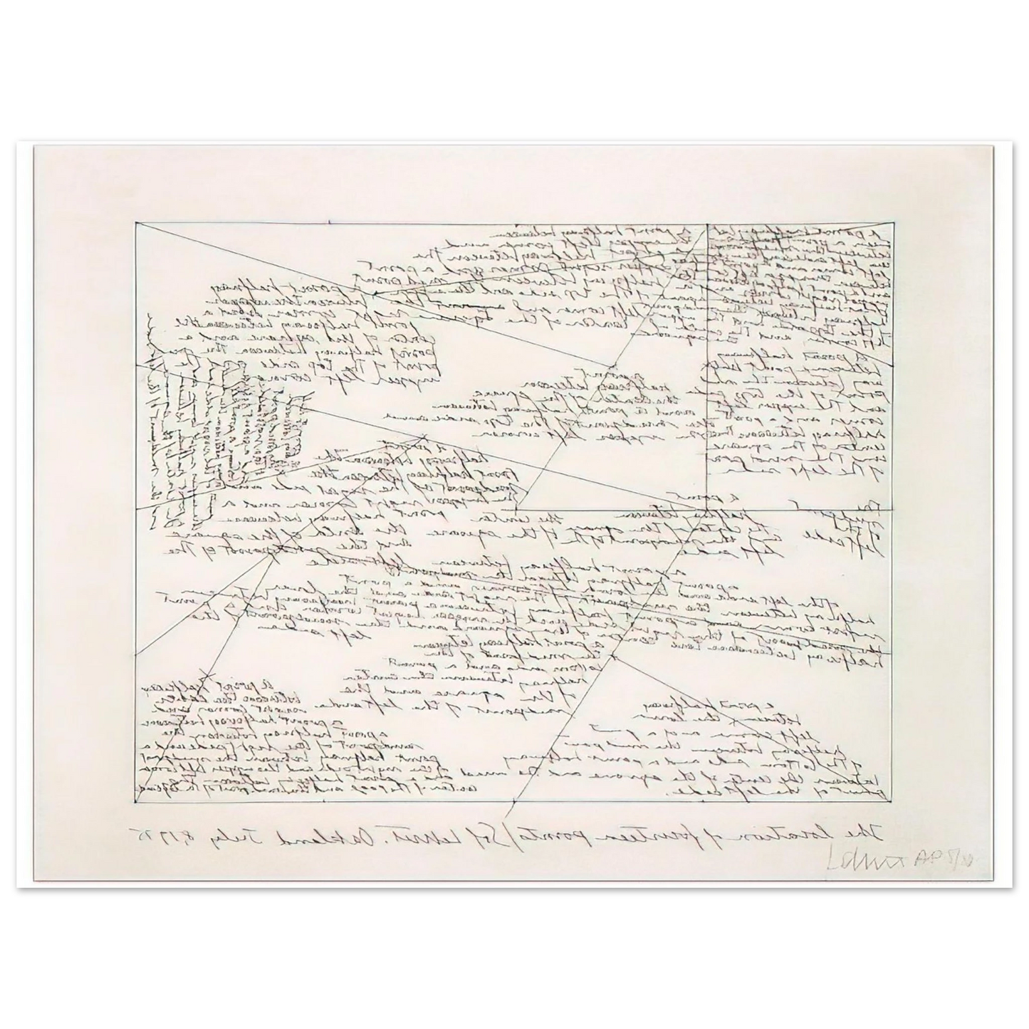 Sol LeWitt - The Location of 14 Points 75x100 cm / 30x40inches Fine Art Poster