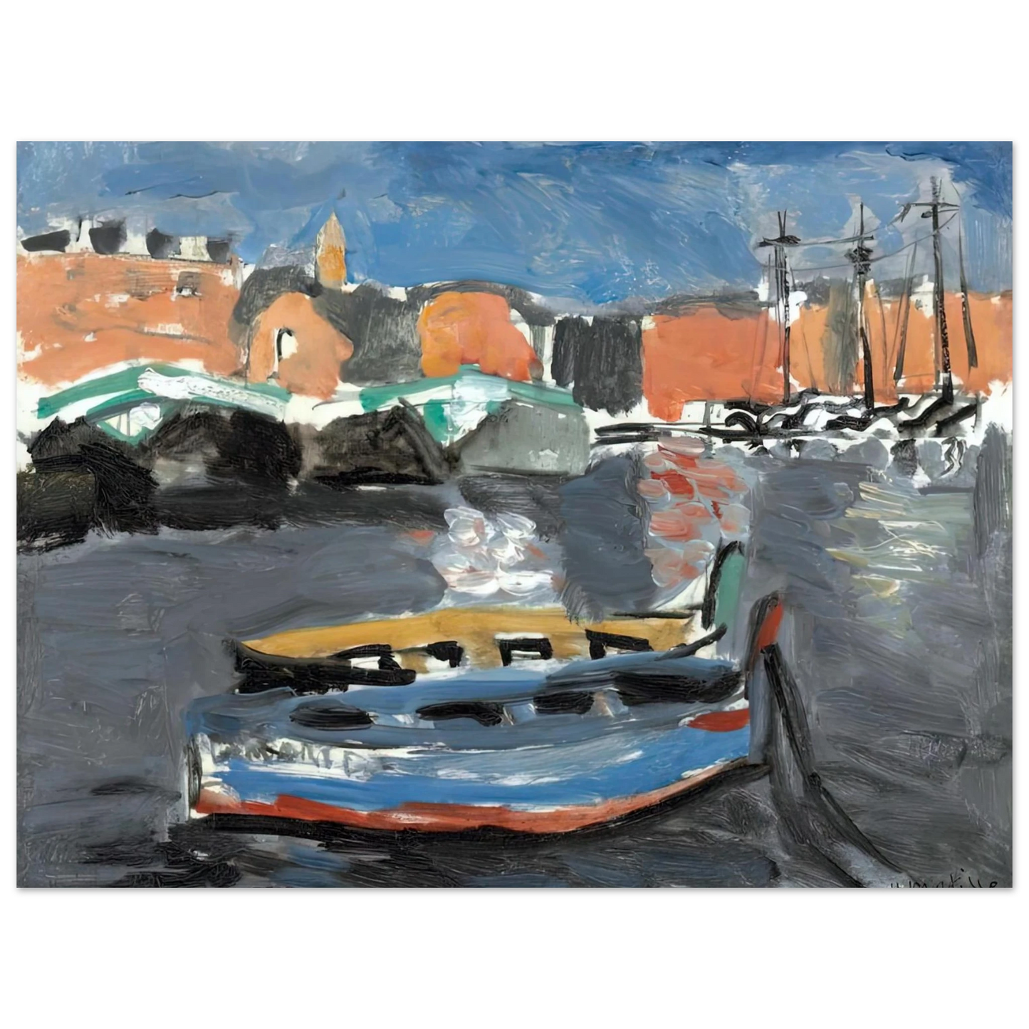 Henri Matisse - PORT DE MARSEILLE 1917 75x100 cm / 30x40inches Fine Art Poster