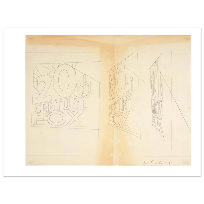 Edward Ruscha - TRADEMARK STUDY 2 1962 75x100 cm / 30x40inches Fine Art Poster
