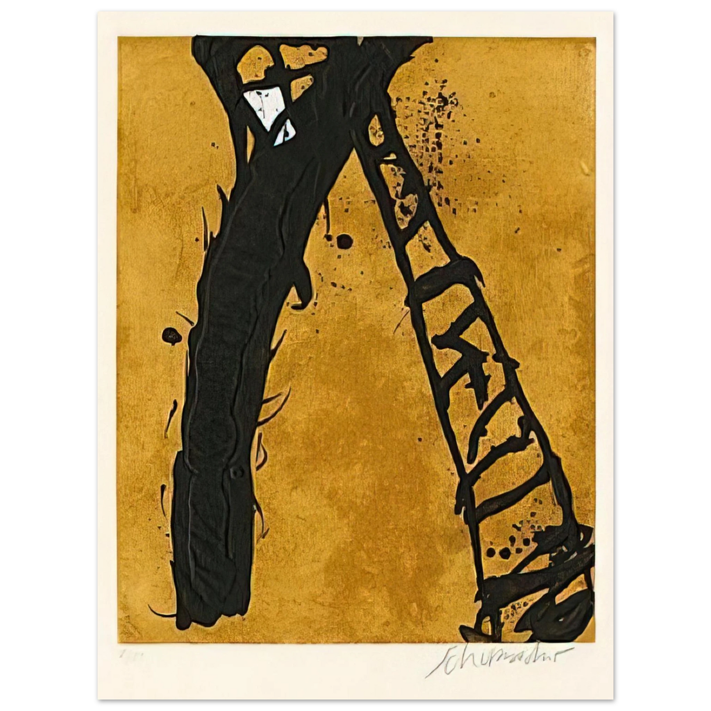 Emil Schumacher - 211990 - 1990 75x100 cm / 30x40inches Fine Art Poster