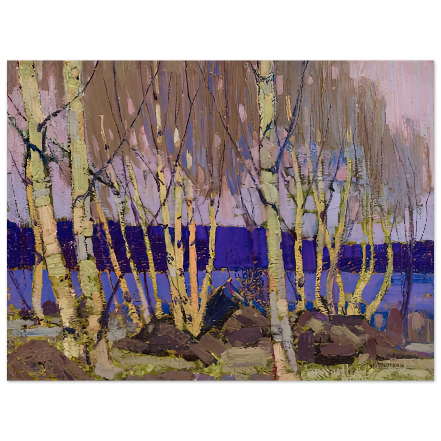 Tom Thomson - EVENING CANOE LAKE 1916 75x100 cm / 30x40inches Fine Art Poster