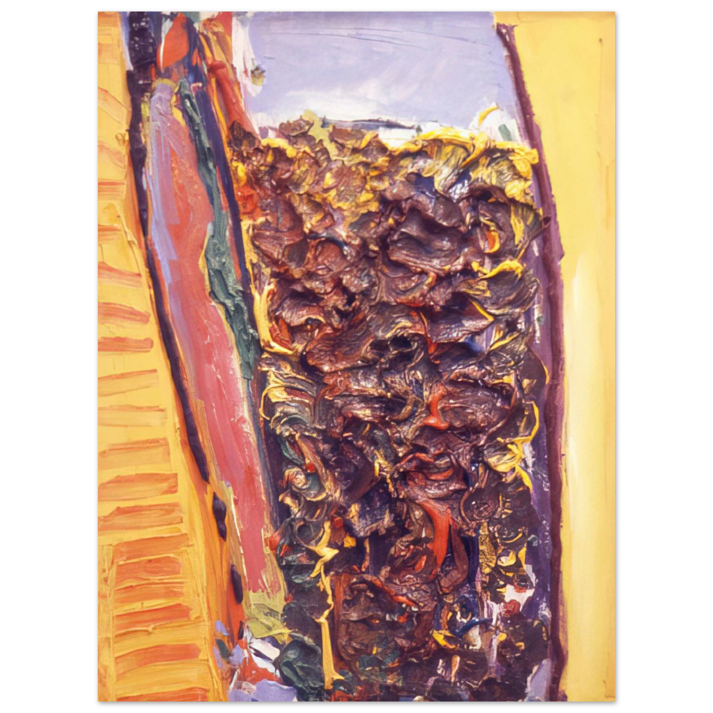Ronnie Landfield - For Vincent Van Gogh - 1972 75x100 cm / 30x40inches Fine Art Poster