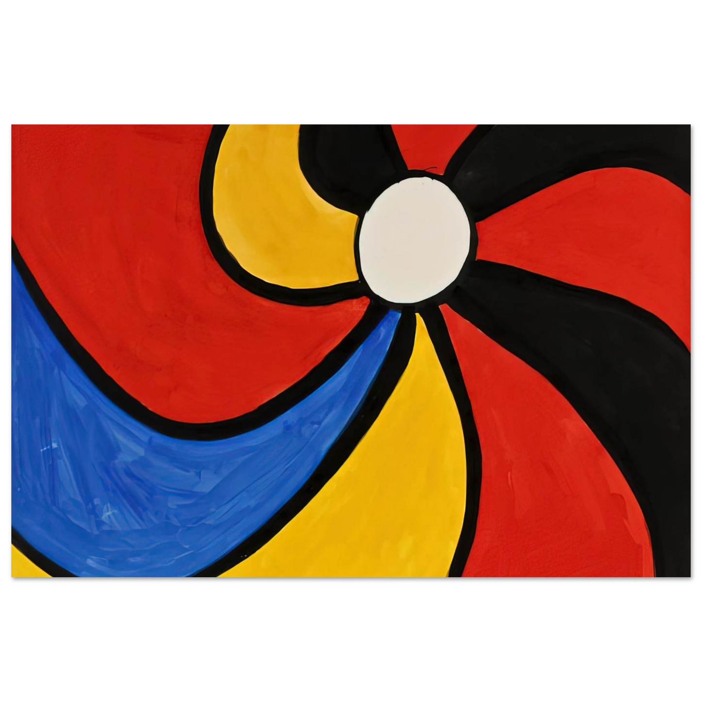 Alexander Calder - THE BIG WHEEL 1970 Fine Art Poster