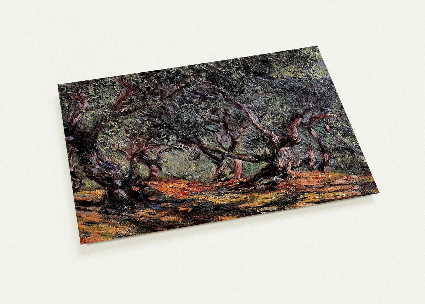 Olive Trees in Bordigher By claude monet Pack of 10 Post Cards | claude monet Post Cards | A6 (10.5 x 14.8 cm) - 4.1 x 5.8 inches