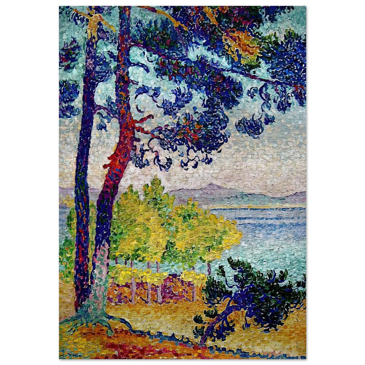 Afternoon at Pardigon, Var - Henri-Edmond Cross Brushed Aluminum Print - 70x100 cm / 28x40 inches | Henri-Edmond Cross Aluminum Print | Henri-Edmond Cross Prints