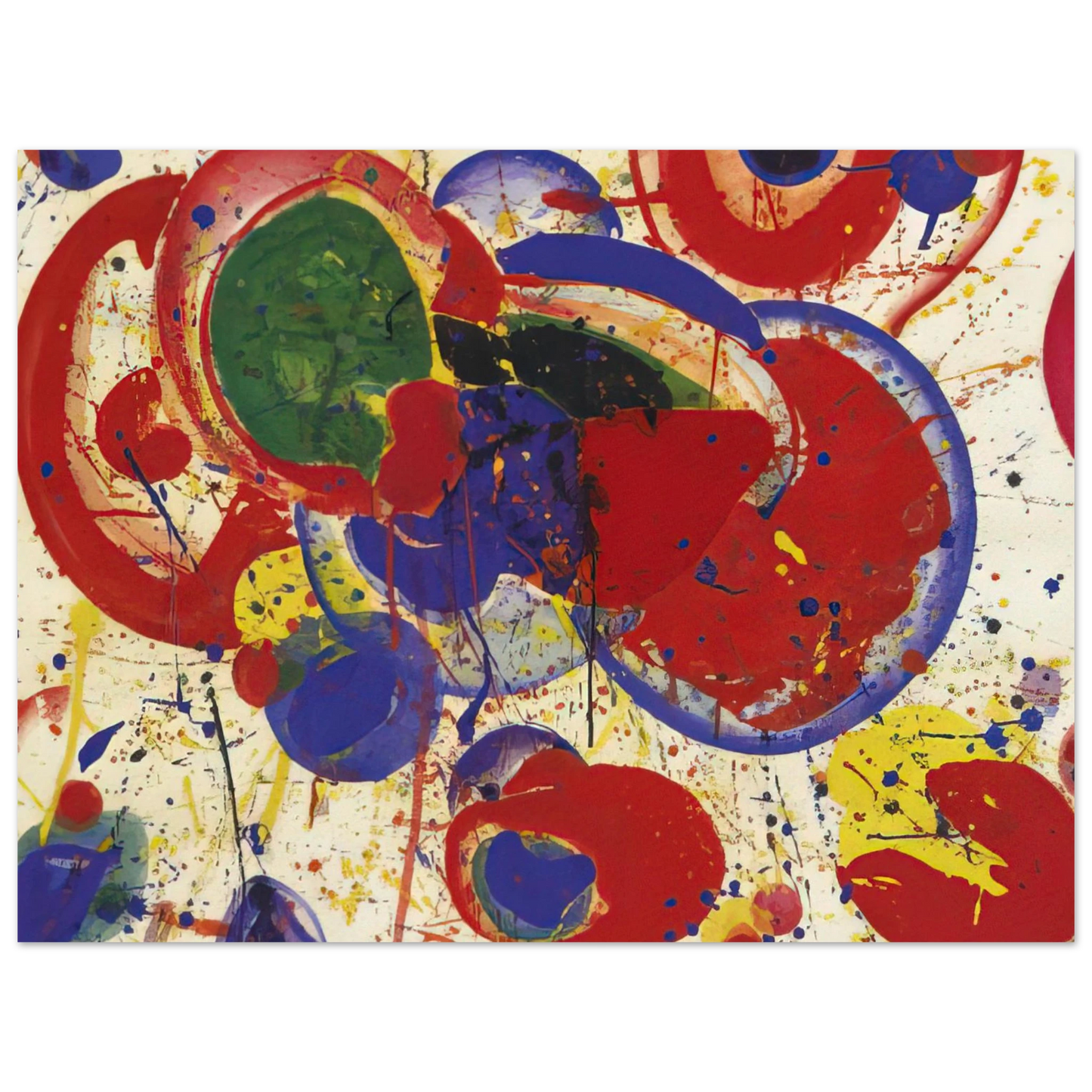 Sam Francis - All Red 75x100 cm / 30x40inches Fine Art Poster