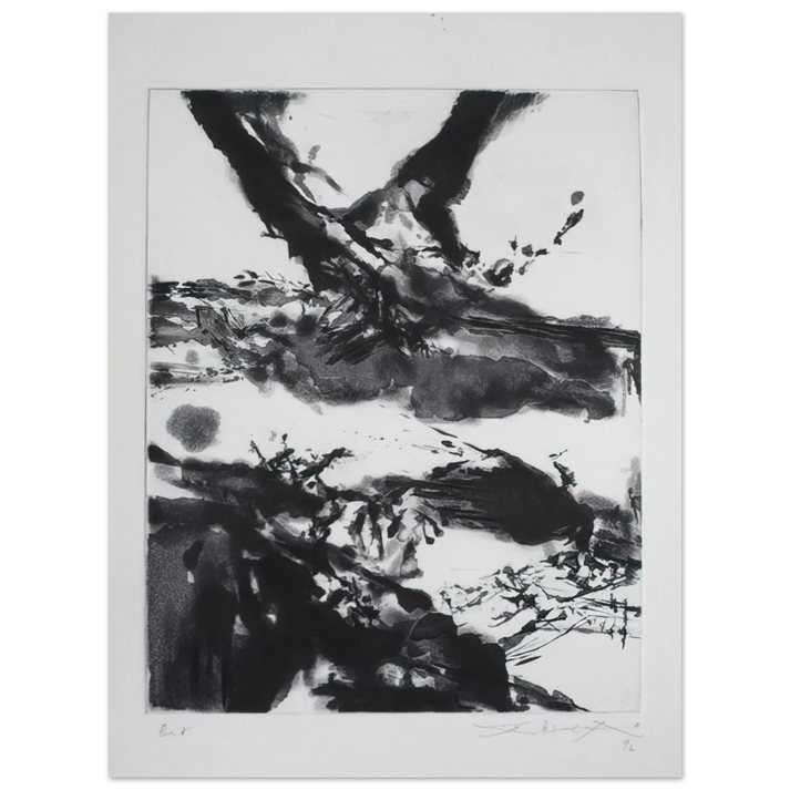 Zao Wou-Ki - FLASHES 1992 75x100 cm / 30x40inches Fine Art Poster