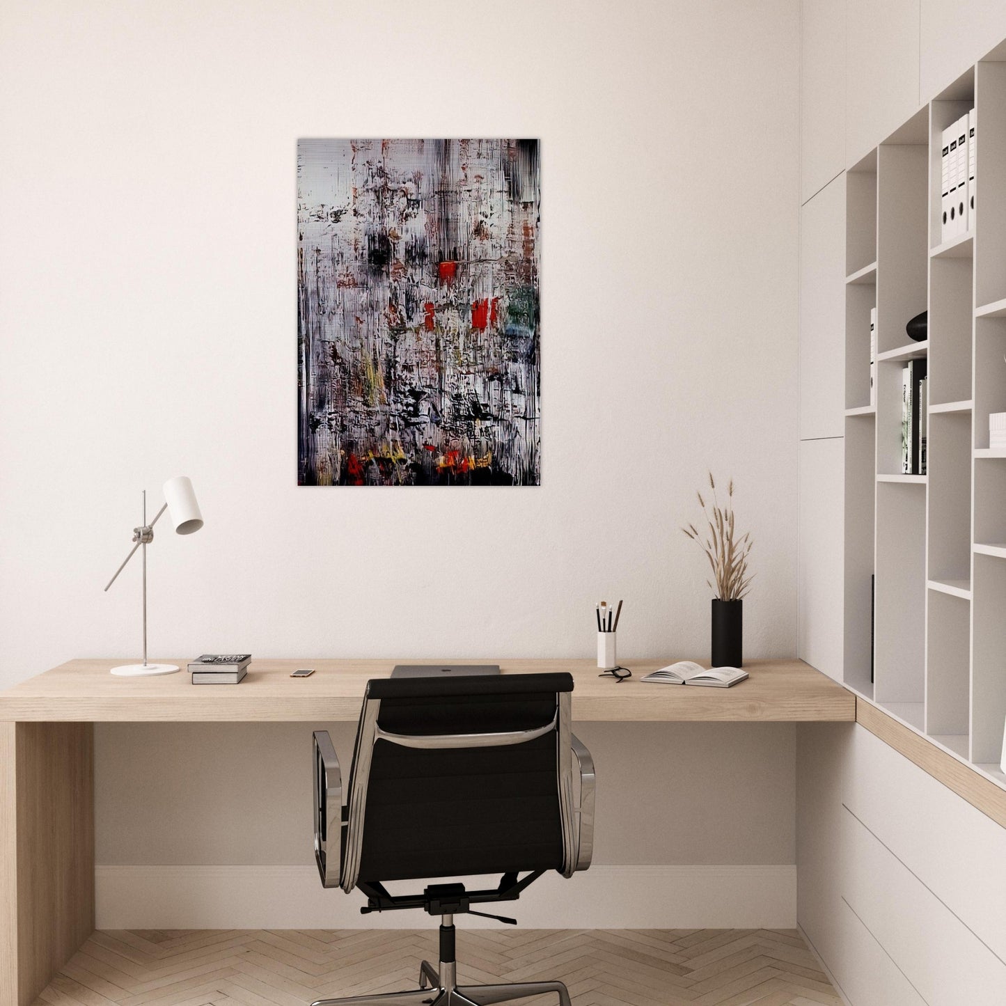 ICE 2 - Gerhard Richter Brushed Aluminum Print - 70x100 cm / 28x40 inches | Gerhard Richter Aluminum Print | Gerhard Richter Prints