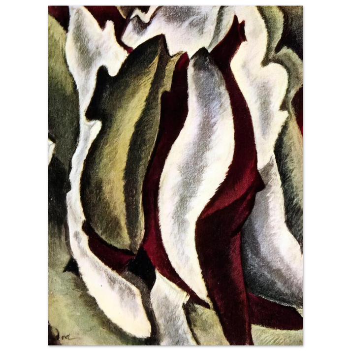 Arthur Dove - Based on Leaf Forms and Spaces - 1912 75x100 cm / 30x40inches Fine Art Poster