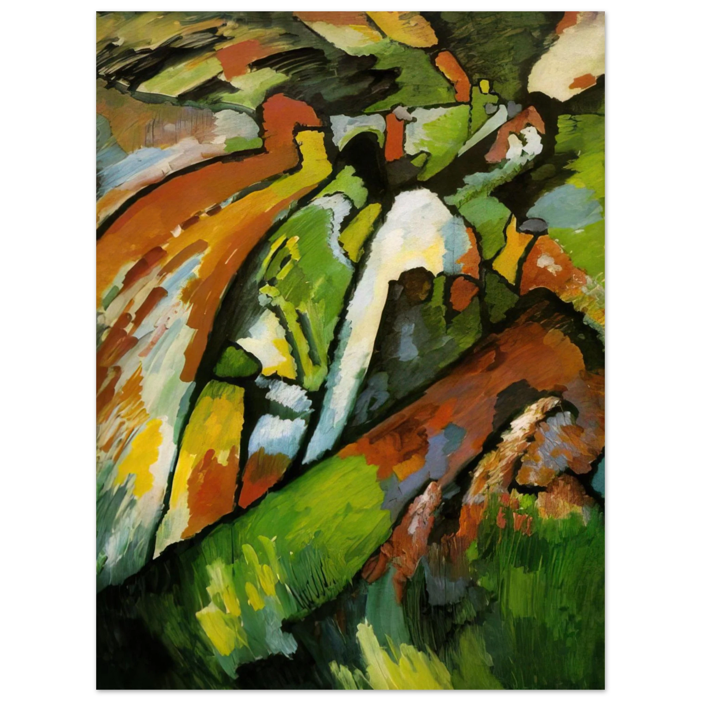 Wassily Kandinsky - IMPROVISATION 7 1910 75x100 cm / 30x40inches Fine Art Poster