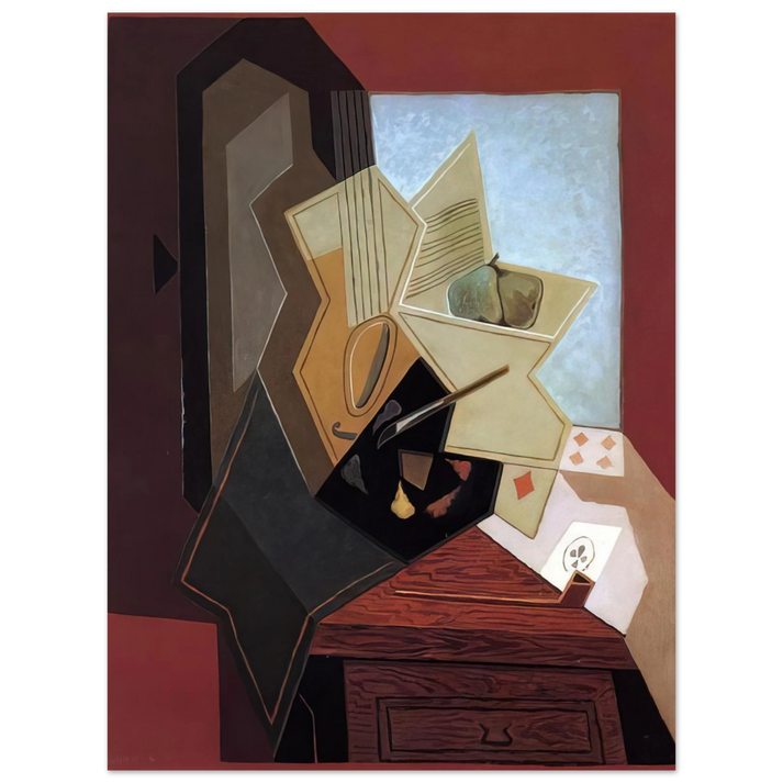 Juan Gris - THE PAINTER S WINDOW 1925 75x100 cm / 30x40inches Fine Art Poster