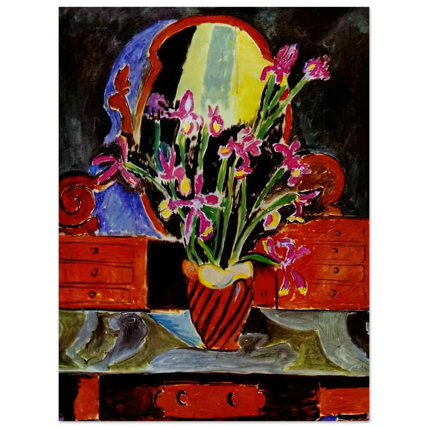 Henri Matisse - VASE OF IRISES 1912 75x100 cm / 30x40inches Fine Art Poster