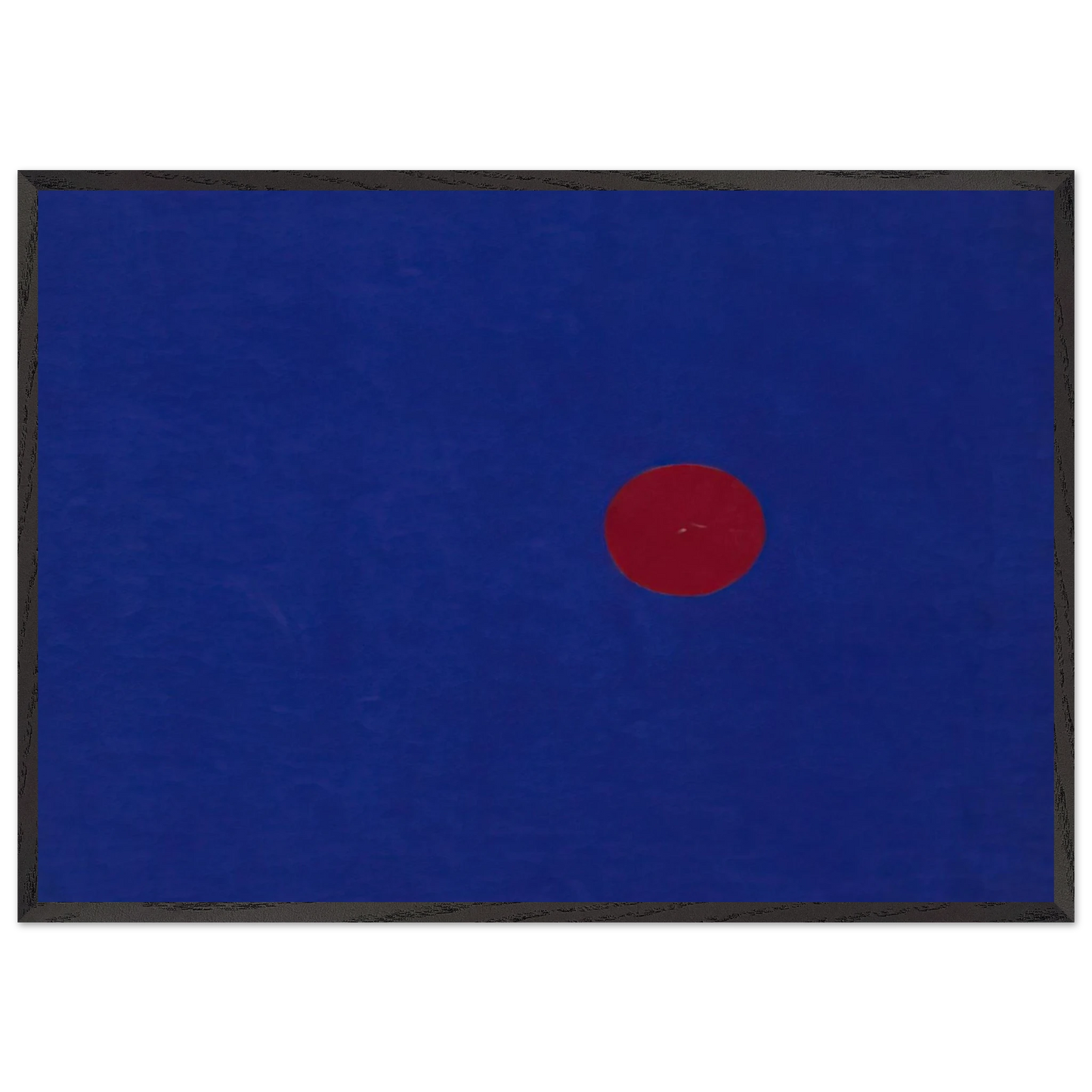 Red and Blue from the series Line Form Color - Ellsworth Kelly 70x100 cm / 28x40 inches Framed Art Print – Black Wooden Frame