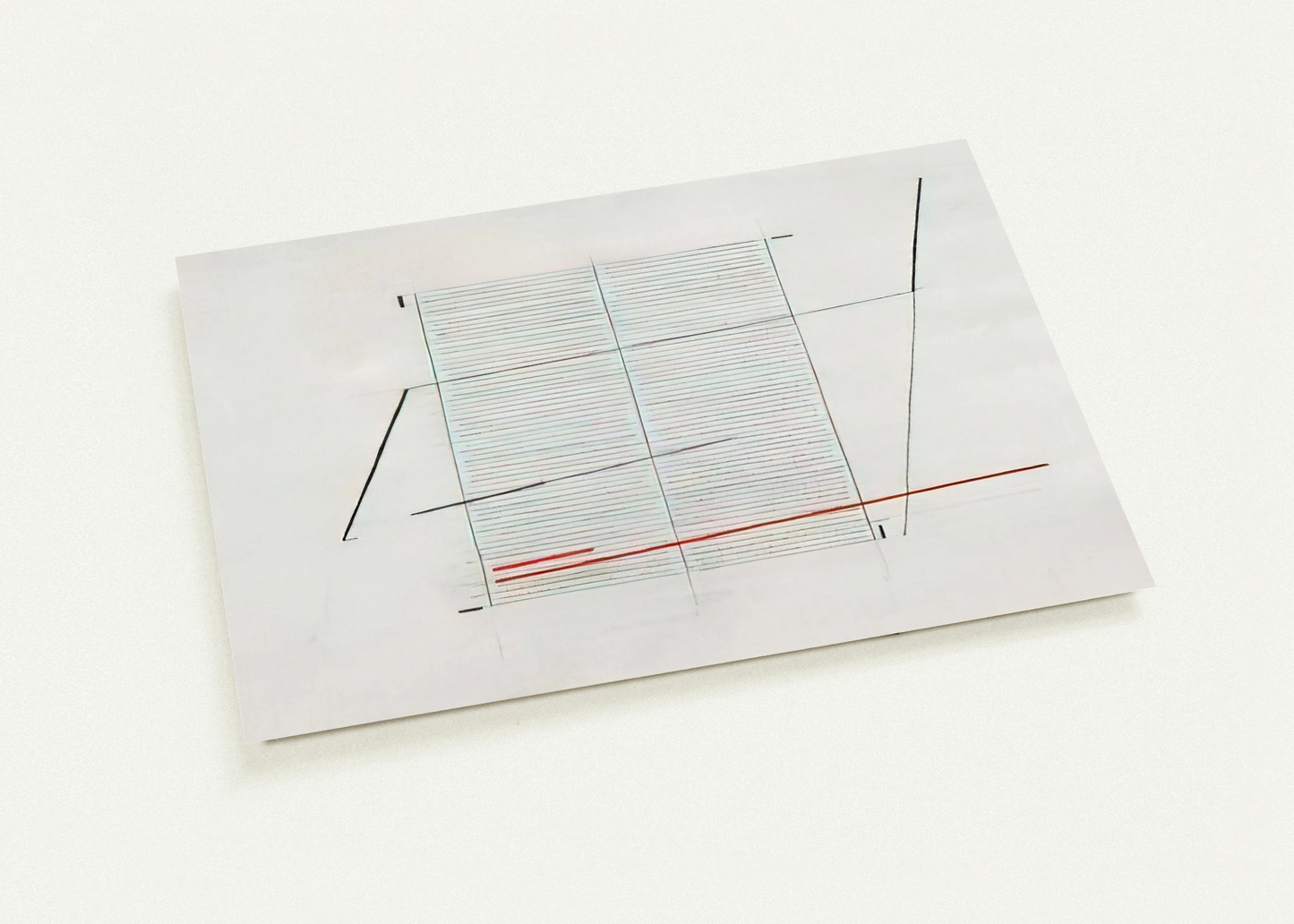 Acrilico K - 1979 By Bice Lazzari Pack of 10 Post Cards | Bice Lazzari Post Cards | A6 (10.5 x 14.8 cm) - 4.1 x 5.8 inches