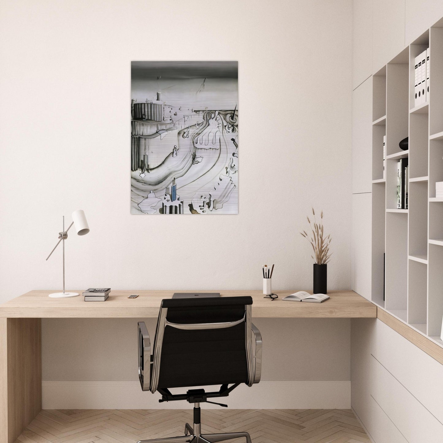 Promontory Palace - Yves Tanguy Brushed Aluminum Print - 70x100 cm / 28x40 inches | Yves Tanguy Aluminum Print | Yves Tanguy Prints