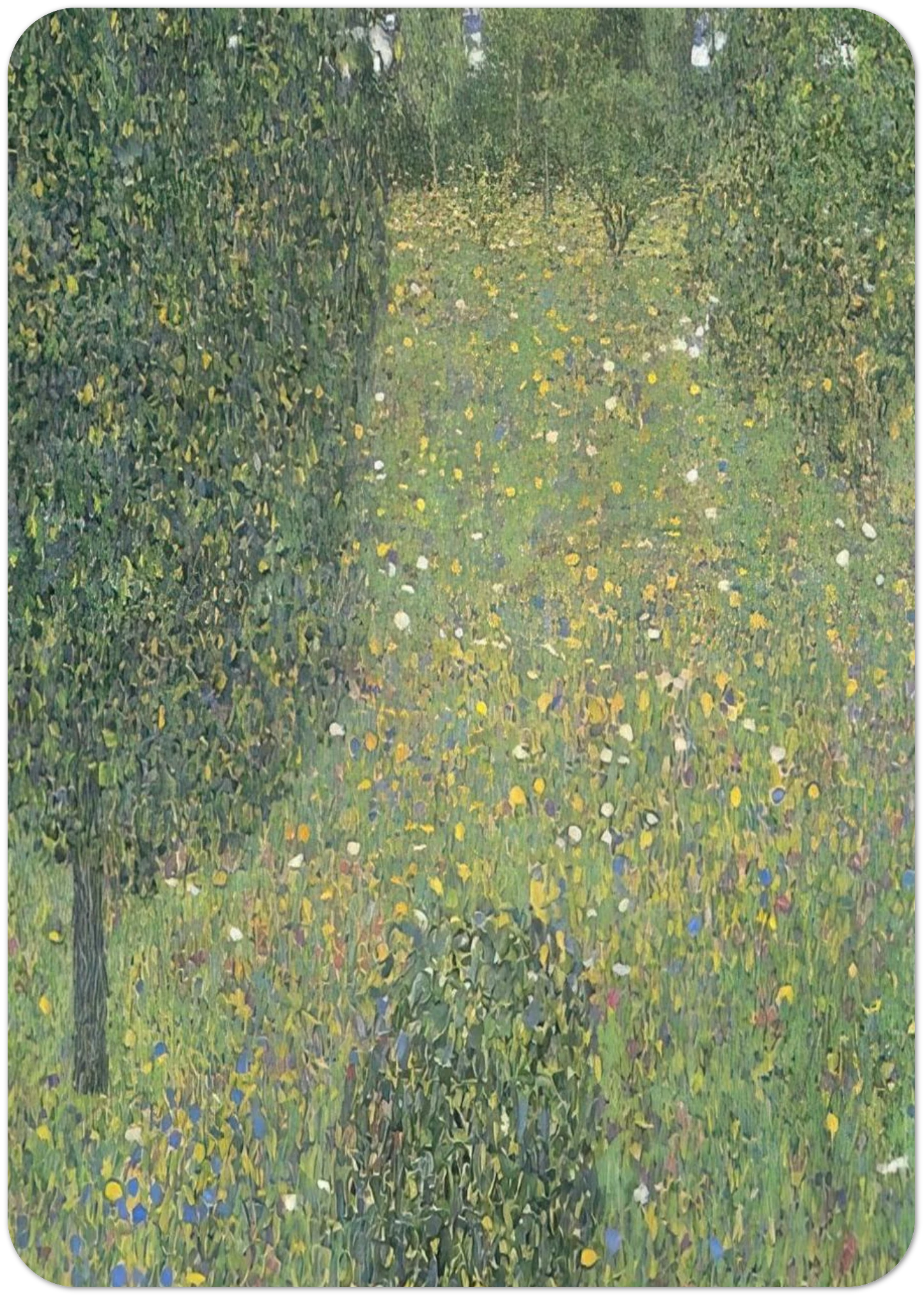 LANDSCAPE GARDEN MEADOW IN FLOWER By Gustav Klimt Pack of 10 Post Cards | Gustav Klimt Post Cards | A6 (10.5 x 14.8 cm) - 4.1 x 5.8 inches