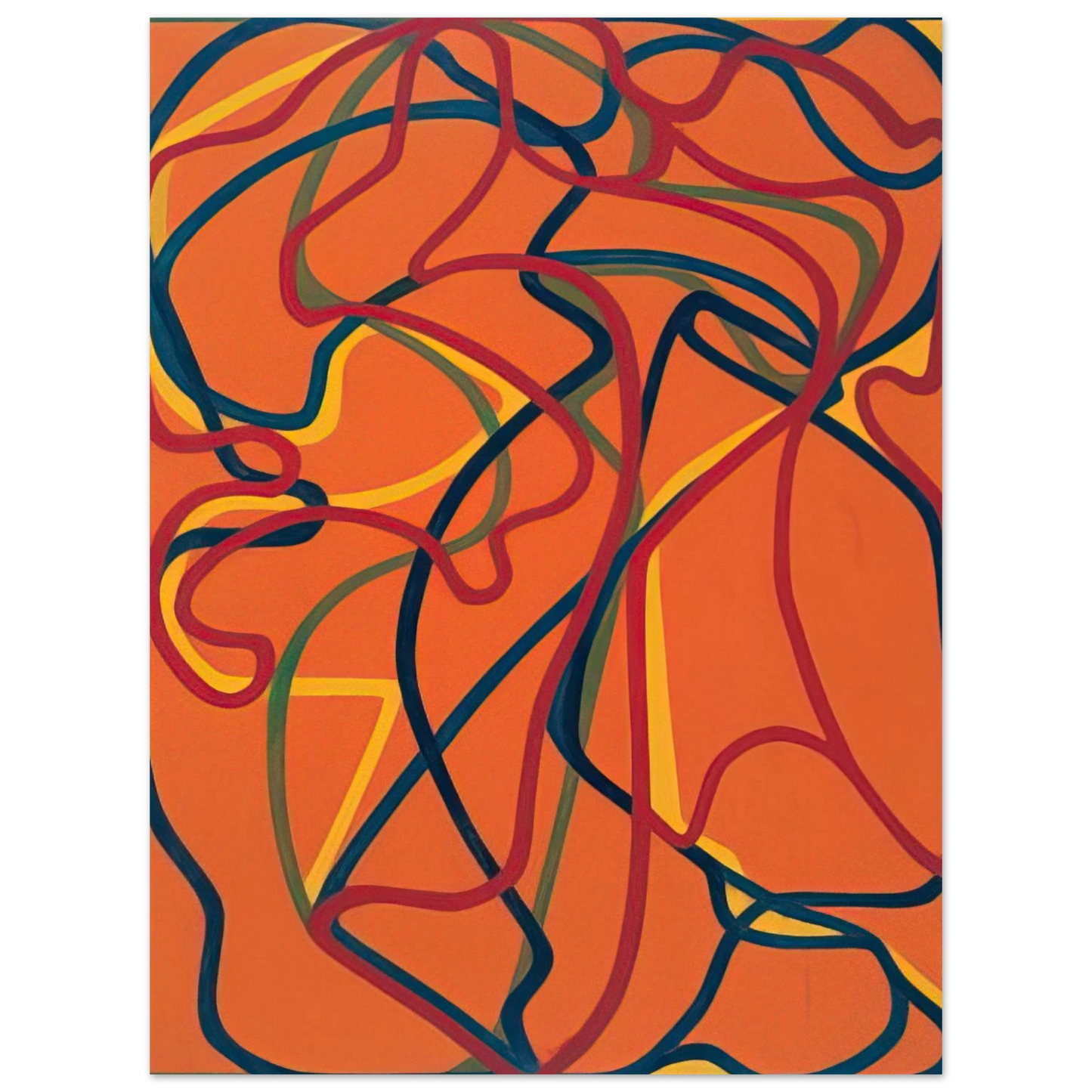 Brice Marden - 6 Red Rock 1 - 2002 75x100 cm / 30x40inches Fine Art Poster