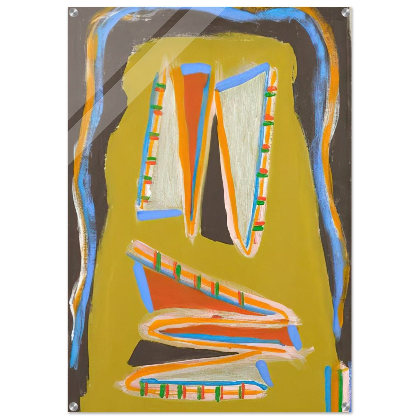 Indian Writhing - 1977 - Betty Parsons Acrylic Print - 70x100 cm / 28x40″ inches | Betty Parsons Wall Art | Betty Parsons Prints