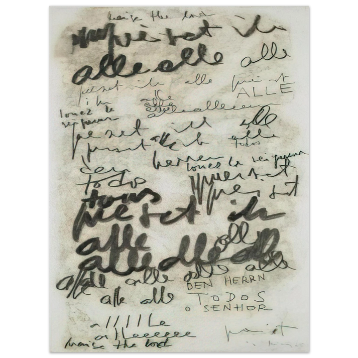 Mira Schendel - Untitled Alle - 1965 75x100 cm / 30x40inches Fine Art Poster
