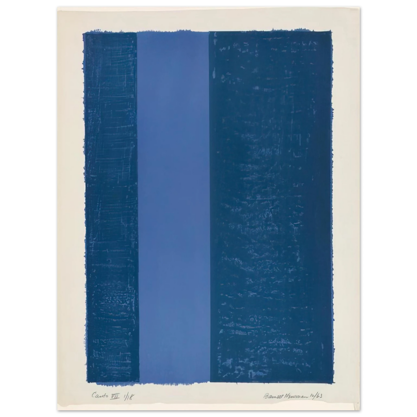 Barnett Newman - Canto VII 75x100 cm / 30x40inches Fine Art Poster